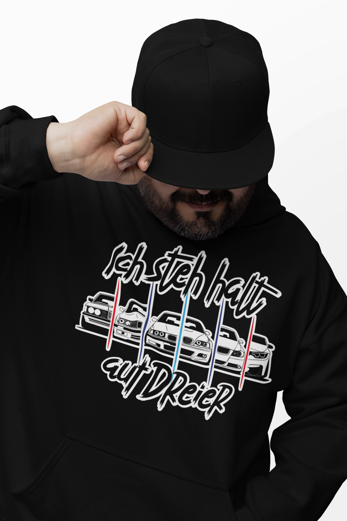 Premium Hoodie - Ich steh halt auf Dreier - 2.0
